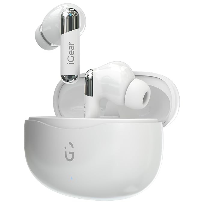 iGear ANC Pro Wireless in-Ear Earbuds with Active Noise Cancellation - White