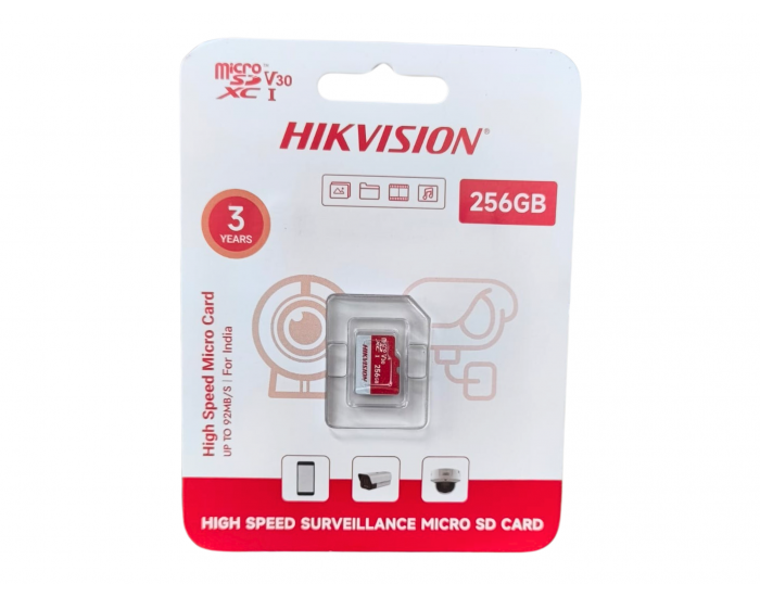 HIKVISION SURVEILLANCE CARD MICRO SD 256GB